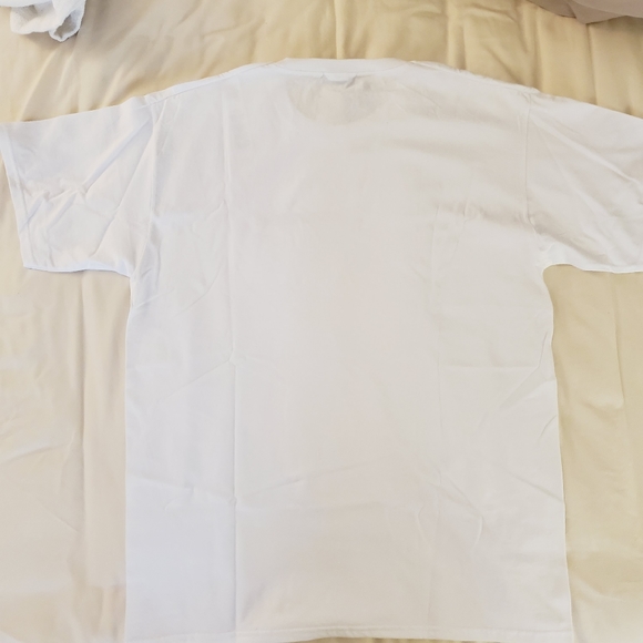 New PrettyLittleThing PLT Logo White Oversized Tee M - Picture 3 of 3